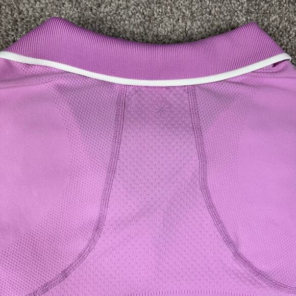 Athleta Girl Power Up Seamless Short Sleeve Polo size 16 XXL - Picture 2 of 6